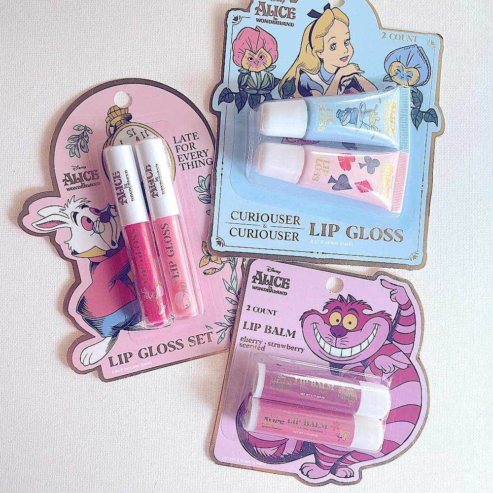 Disney Alice in Wonderland Lip Gloss & Balm